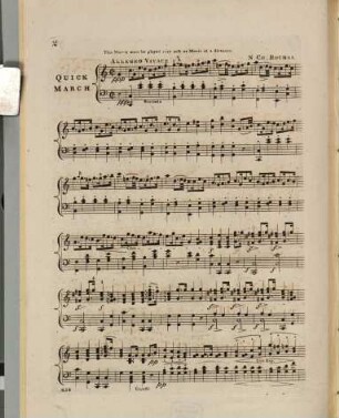 A favorite quick march in the Turkish style : followed by Le Pantalon, a French quadrille ; arranged as a rondo for the harp ...