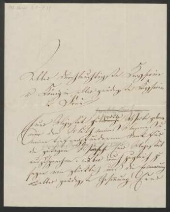 Briefentwurf an Kaiserin Augusta : 1871