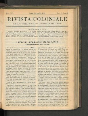 I grandi problemi della Libia.