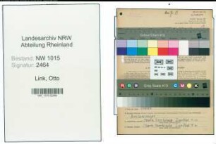 Entnazifizierung Otto Link , geb. 25.09.1913 (Postarbeiter)