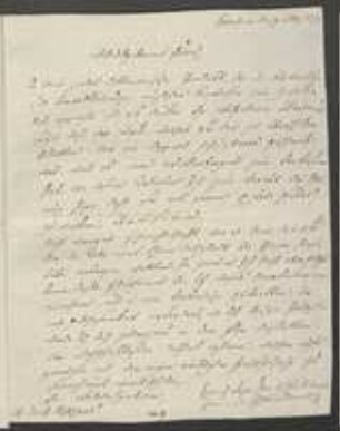 Brief von Franziska (Württemberg, Herzogin) an Johann Jacob Kohlhaas