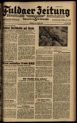 Ausgabe vom Mittwoch, den 28. Mai 1941.