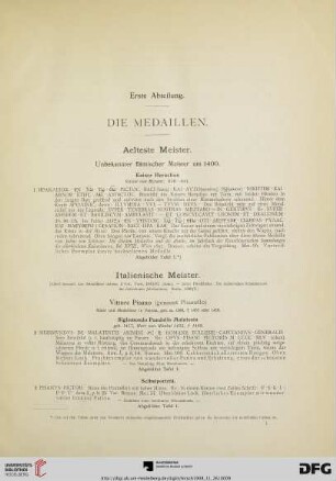 Italienische Meister (Nr. 2-159)