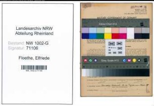 Entnazifizierung Elfriede Floethe, geb. 17.07.1911 (Gastwirtin)
