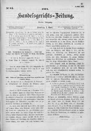 No. 13. 1. April 1871