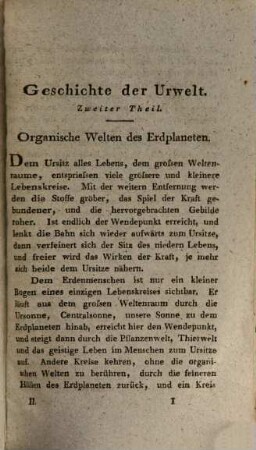 Geschichte der Urwelt : in Umrissen entworfen, 2