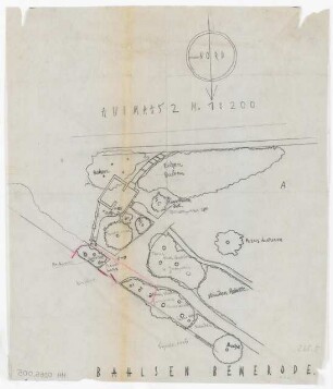 Garten Bahlsen, Bemerode: Pflanzplan 1:200