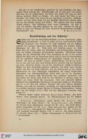 30: Prosadichtung aus der Schweiz