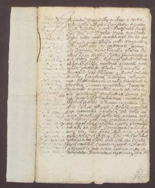 Procuratorium für den Philipp von Mauel gen. Meuchen zum Zweck der Besitzergreifung eines Kanonikats am Stift Sinsheim.