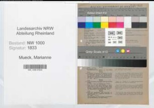 Entnazifizierung Marianne Mueck, geb. 31.01.1918 (Stenotypistin)