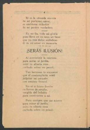 ¡Serás ilusión!