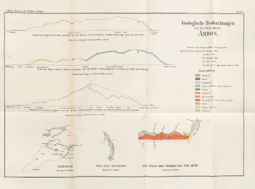Karte I.Geologische Beobachtungen auf der Reise durch Ambon
