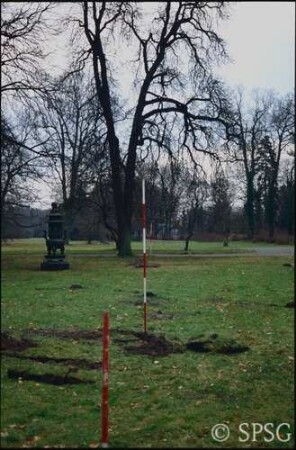 Potsdam, Park Sanssouci, Chinesisches Haus, Suchgrabung.