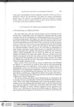 2. Der Primat der Hl. Schrift in der theologischen Diskussion