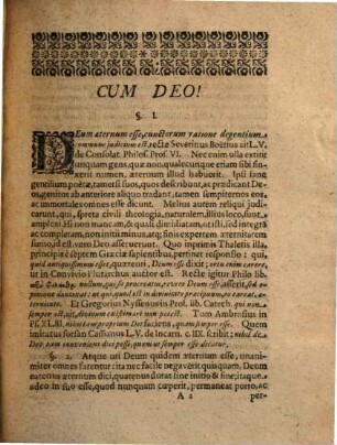 De Aeternitatis Invariabilitate, Sub ... Praesidio Christiani Donati Log. & Met. Prof. P. disputabit publice M. Zacharias Stähl, Ekesiogia Suecus, Ad D. XXIIX. Martii, Anno O.R. MDCXCI. In Maiori Auditorio