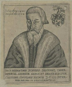 Bildnis des Hieronymus Schurff
