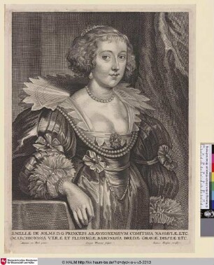 Emeliae de Solms [Porträt der Amalia van Solms, Prinzessin von Oranje-Nassau; Amalia van Solms, Princess of Orange; Portret van Amalia van Solms, prinses van Oranje-Nassau]