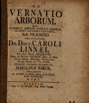 Vernatio arborum