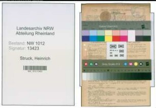 Entnazifizierung Heinrich Struck , geb. 21.02.1895 (Landwirt)