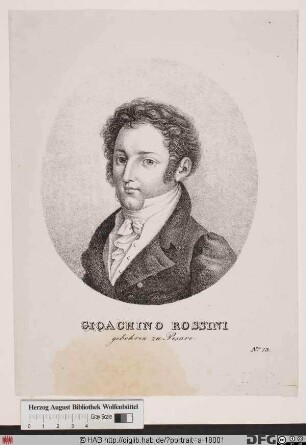 Bildnis Gioacchino Antonio Rossini