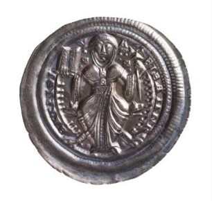 Münze, Pfennig, Brakteat, 1138 - 1160
