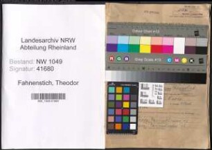 Entnazifizierung Theodor Fahnenstich , geb. 09.02.1904 (Verwaltungsangestellter)