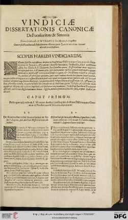 Vindiciae dissertationis Canonicae