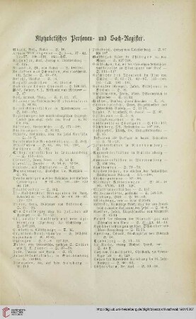 Alphabetisches Personen- und Sach-Register