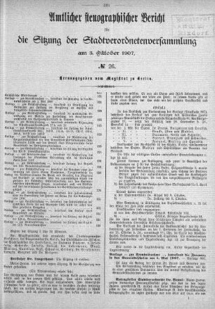 No 26, 3. Oktober 1907