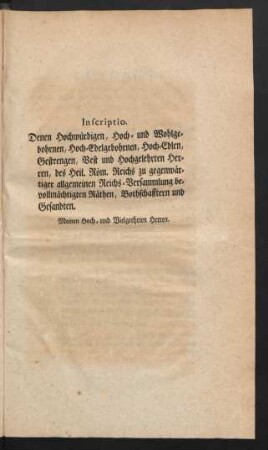 Inscriptio.