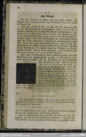 §. 7. Zwei Gerade