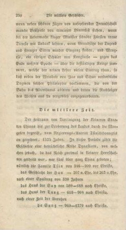 Die mittlere Zeit