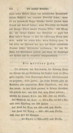Die mittlere Zeit
