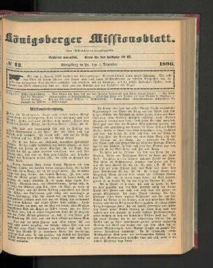 No 12. 1896.