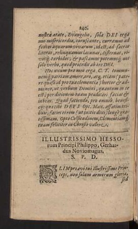 Issustrissimo Hessorum Principi Philippo, Gerhardus Noviomagus.