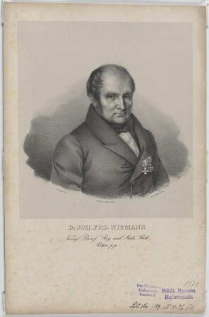 Bildnis des Johann Friedrich Niemann