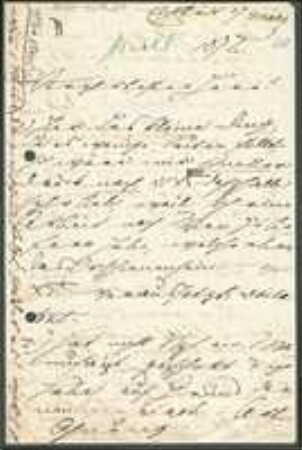 Brief von Ferdinand Christian Gustav Arnold an Unbekannt