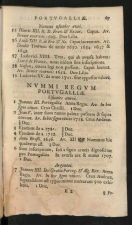 Nummi Regum Portugalliae