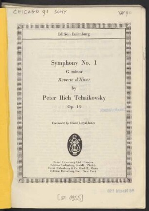 Symphony No. 1 : G minor : Reverie d'hiver : op. 13