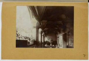 Kornmesserhaus, Bruck/Mur: Innenansicht Loggia (aus: Skizzen- und Fotoalbum 21)