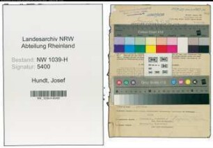 Entnazifizierung Josef Hundt , geb. 07.12.1905 (Referent)