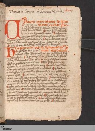 Thomas a Campis de Sacramento altaris