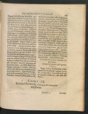 Caput IX. Sepulchri Etymon ...
