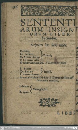 Sententiarum Insigniorum Liber Secundus