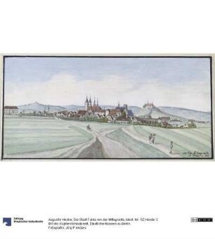 Die Stadt Fulda von der Mittagseite