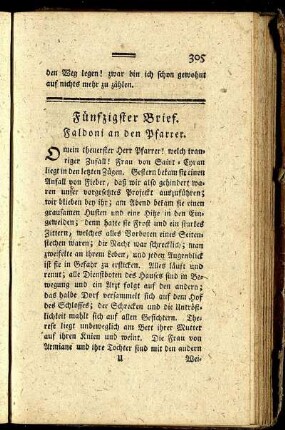 Fünfzigster Brief. - Neun und fünfzigster Brief.
