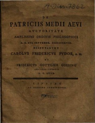De Patriciis Medii Aevi