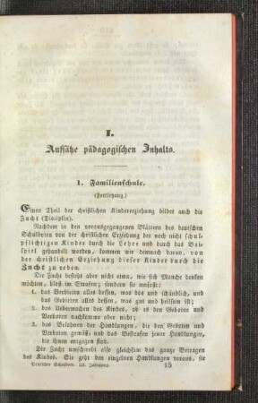 Familienschule : (Fortsetzung)