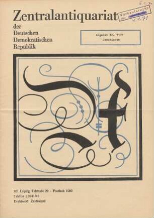 Nr. 1154: Geschichte