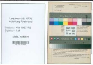 Entnazifizierung Wilhelm Meis , geb. 21.05.1893 (Angestellter)